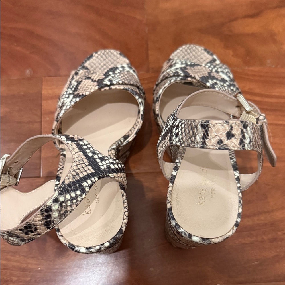 Kate Spade Grace Snake-Print Platform Sandals - Picture 6 of 6